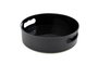 Hermia PDM08360 Bandeja Giratoria 360° Negra de Plástico para Escritorio o Tocador, 22 x 7 cm